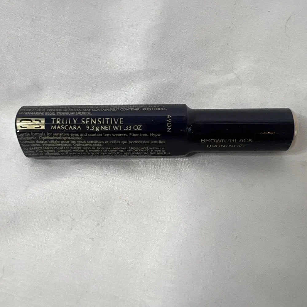 Avon Truly Sensitive Mascara Brown‎ Black .33 Oz SEALED